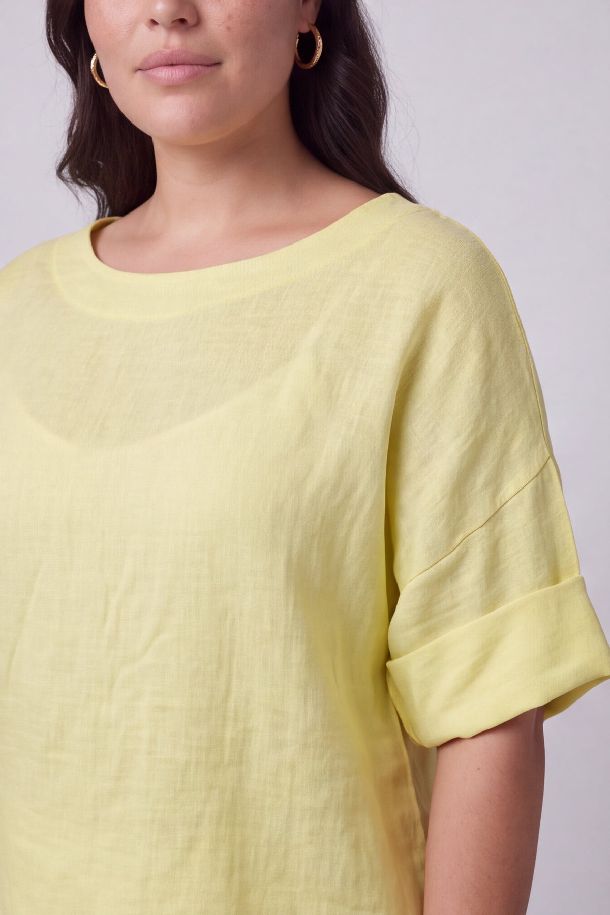 Kyrie Linen Yellow Top