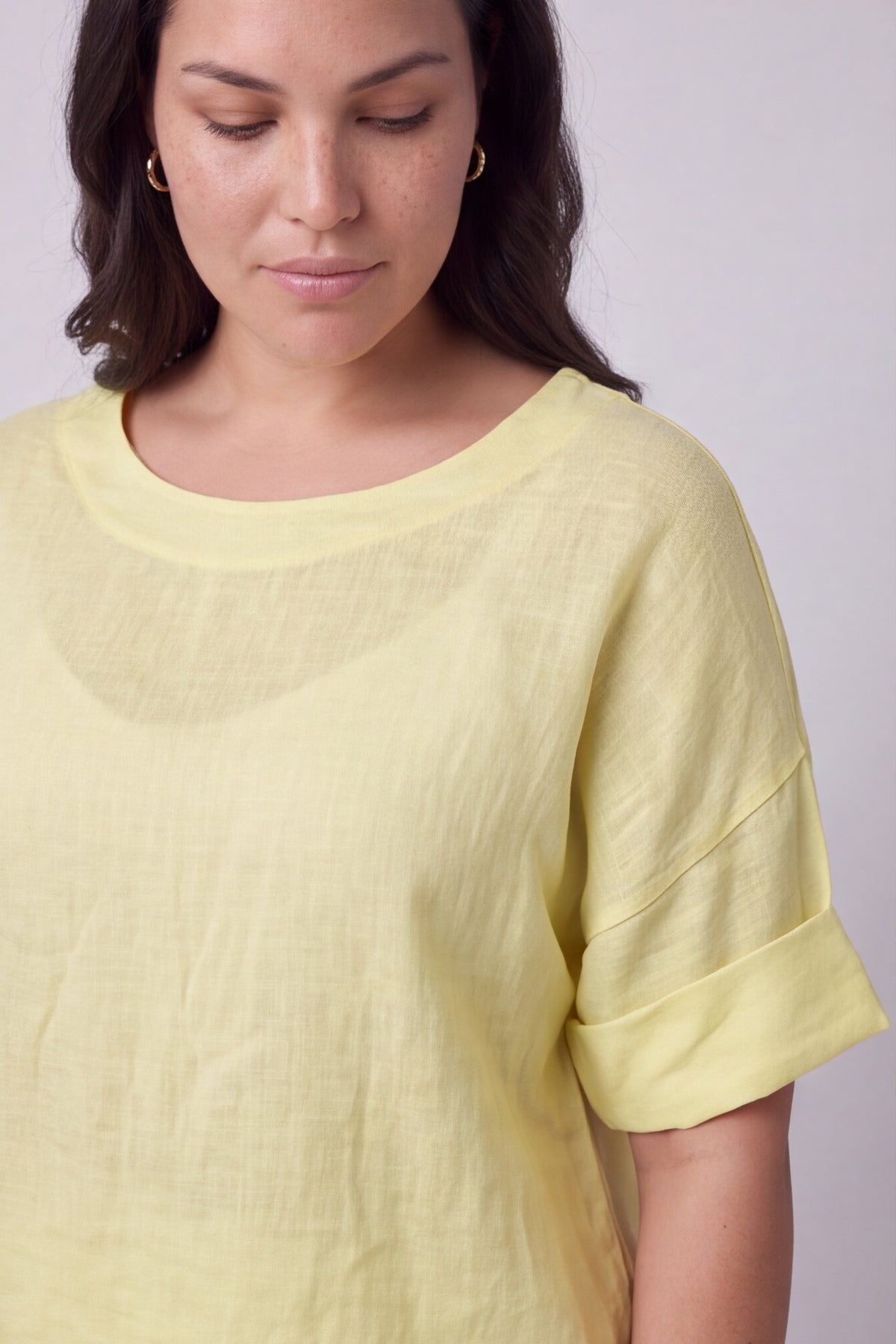 Kyrie Linen Yellow Top
