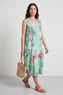 Darcie Floral Print Mint Dress