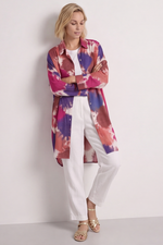 Macie Ink Print Shirt Purple Purple - Macie Ink Print Shirt Purple