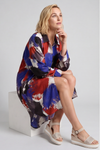 Macie Ink Print Shirt Royal Blue