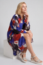 Macie Ink Print Shirt Royal Blue