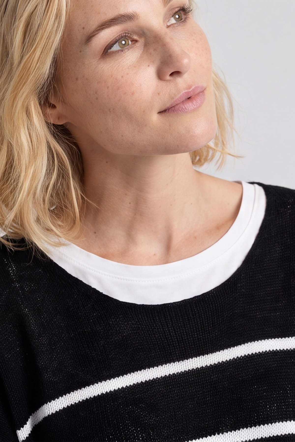 Maddison Stripe Knitted Jumper Black