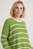 Maddison Stripe Knitted Jumper Green