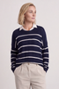 Maddison Stripe Knitted Jumper Navy