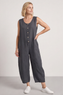 Margot Sleeveless Linen Jumpsuit Charcoal