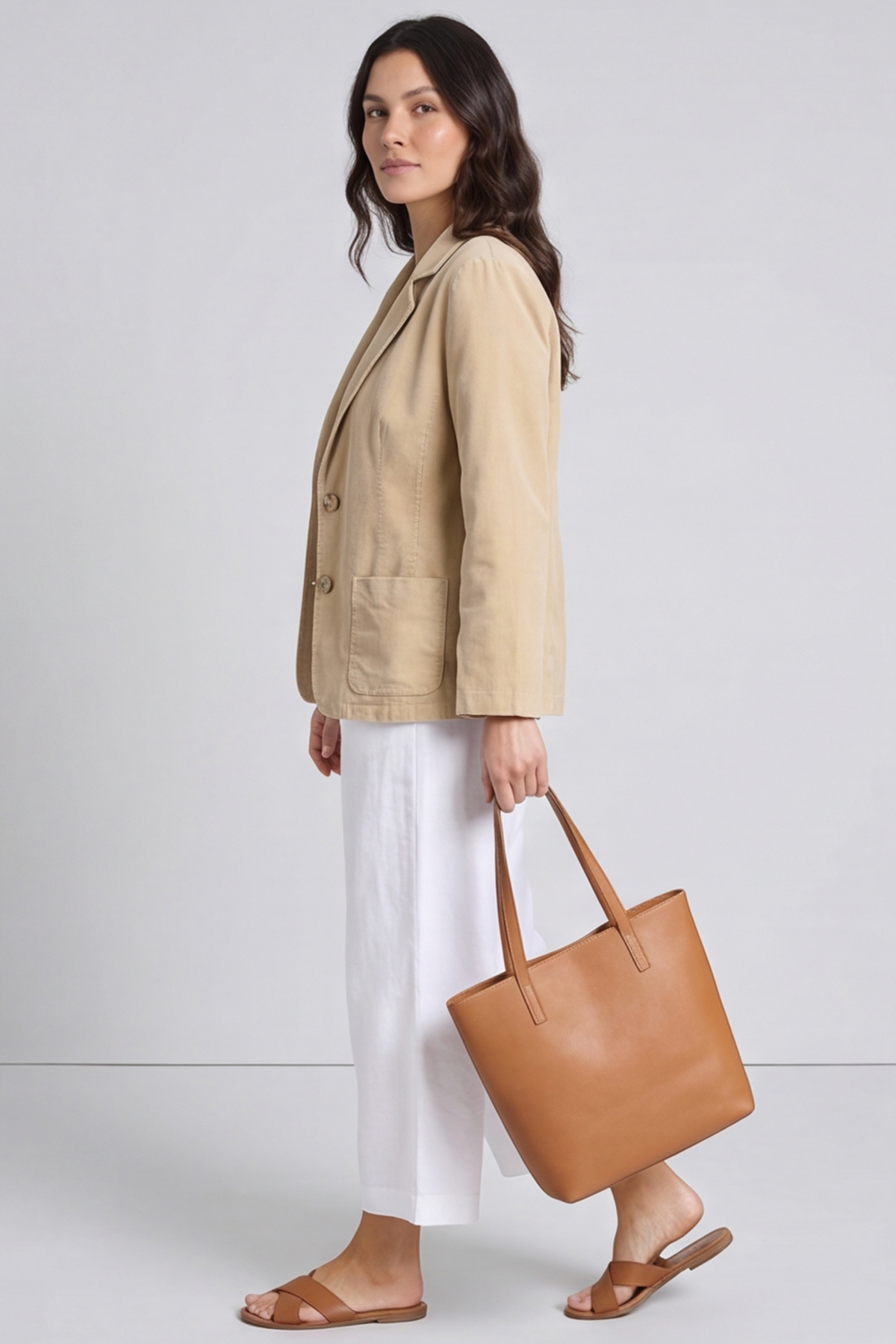 Marina Needlecord Jacket Camel