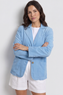 Marina Needlecord Jacket Powder Blue
