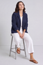 Marina Needlecord Jacket Navy