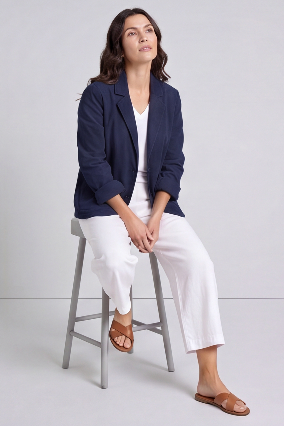 Marina Needlecord Jacket Navy