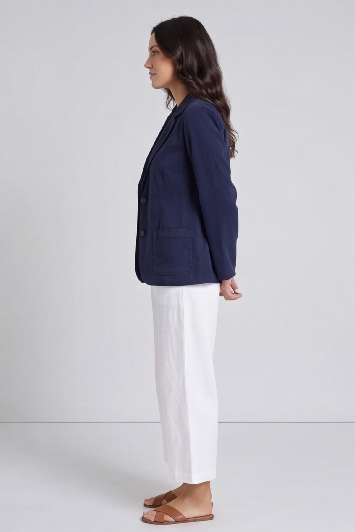 Marina Needlecord Jacket Navy