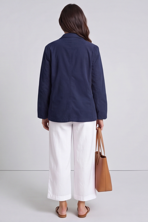 Marina Needlecord Jacket Navy - Image 5
