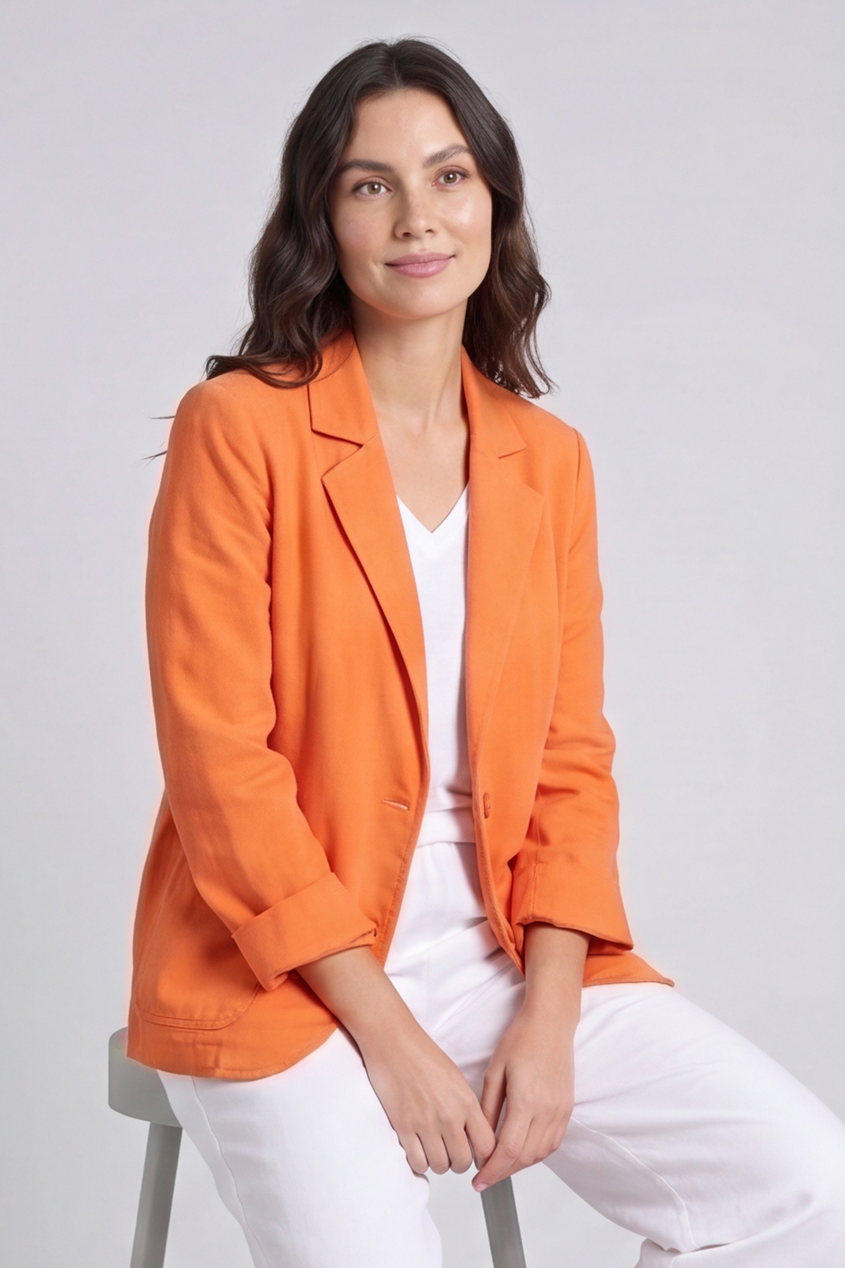 Marina Needlecord Jacket Orange