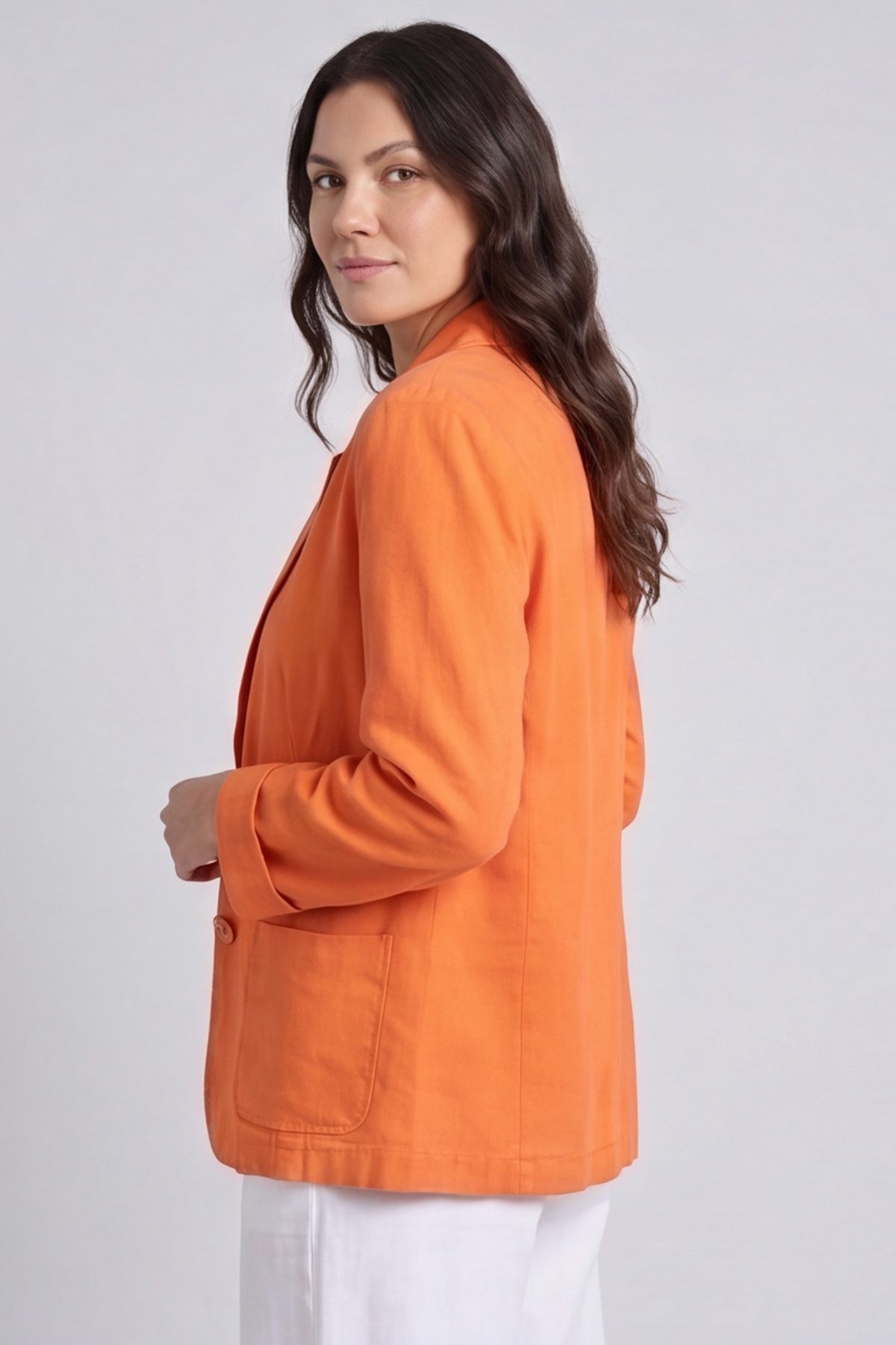 Marina Needlecord Jacket Orange