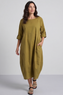 Melany Pocket Cotton Dress Moss