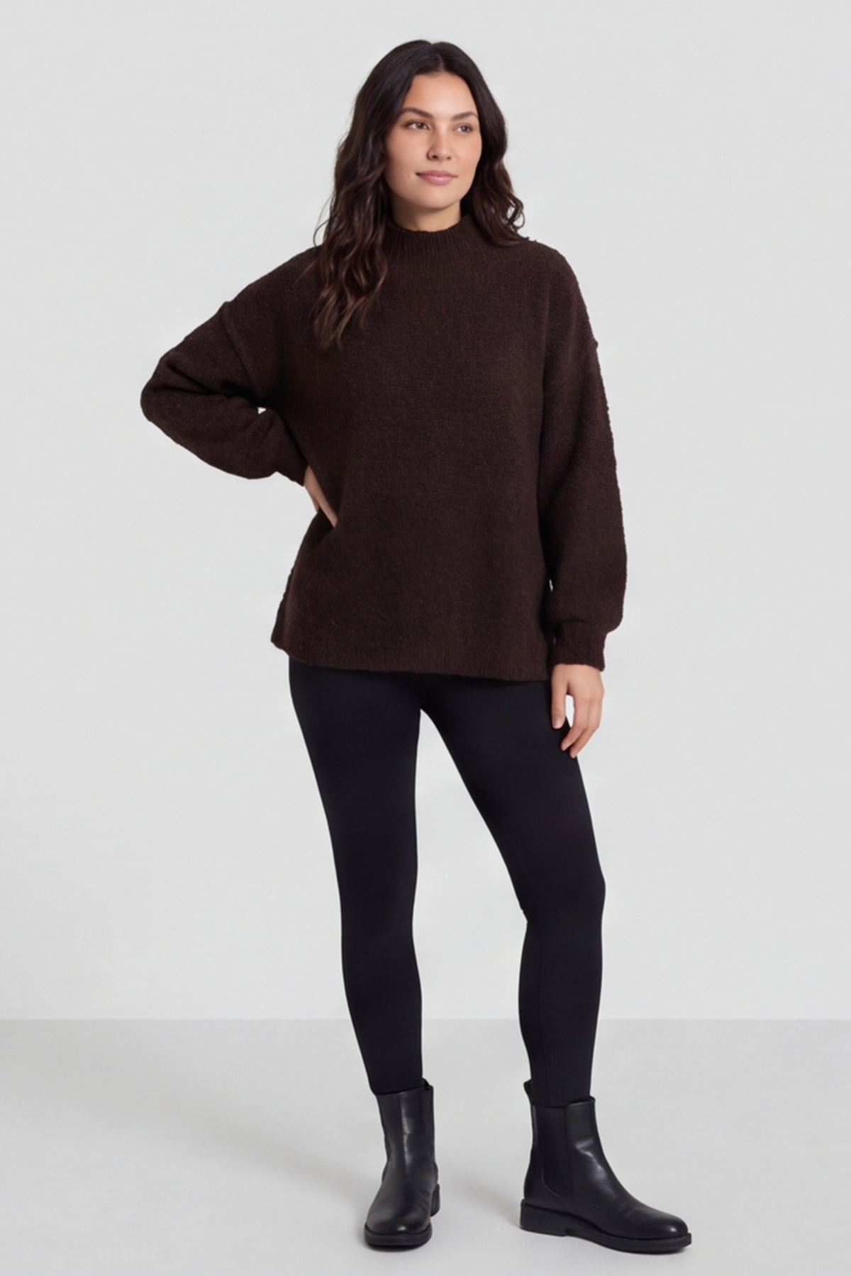 Melesina Boucle Jumper Cocoa