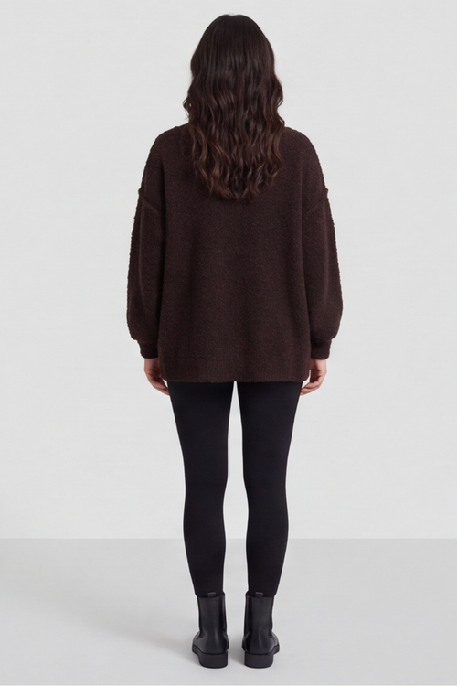 Melesina Boucle Jumper Cocoa - Image 2
