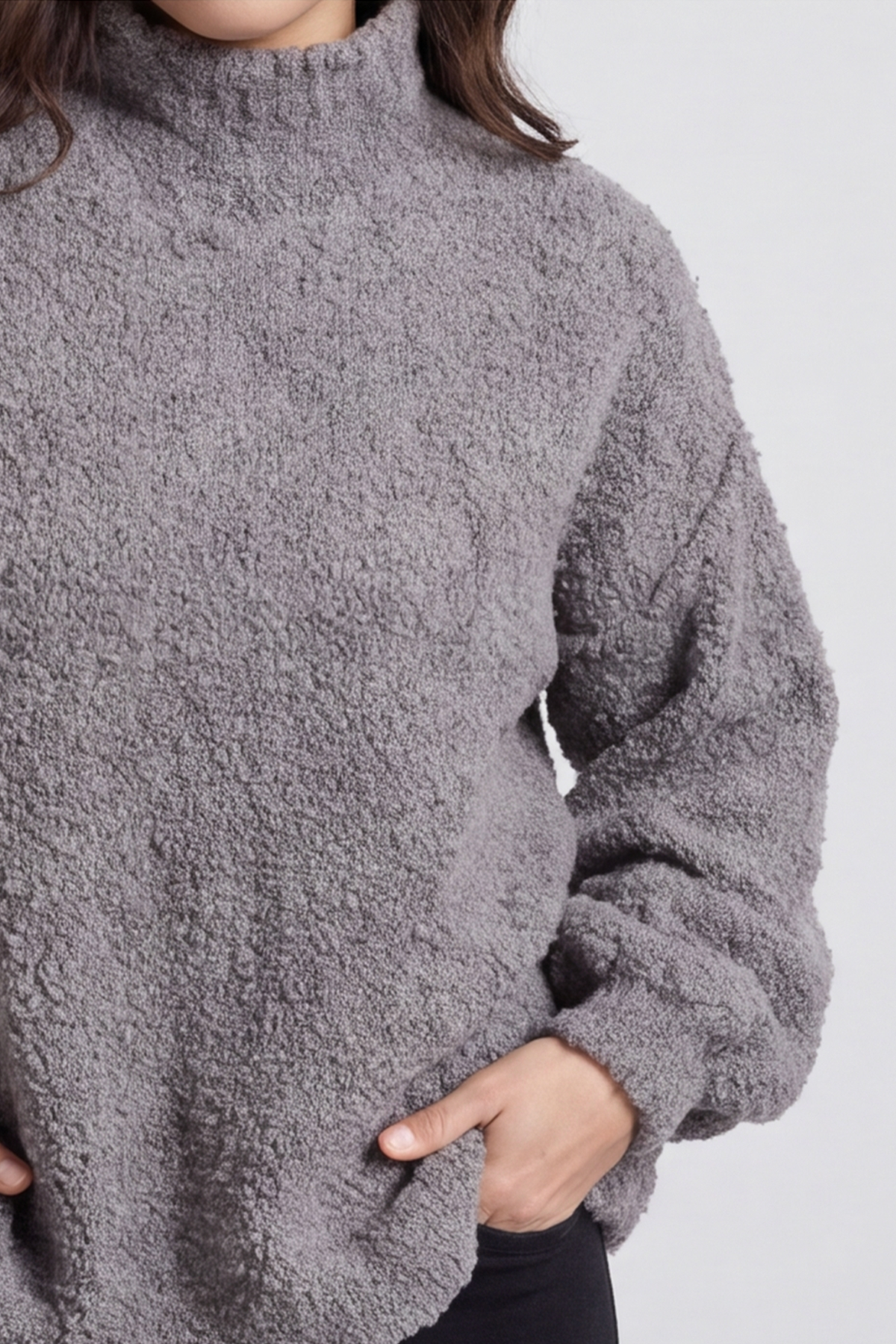 Melesina Boucle Jumper Mid Grey