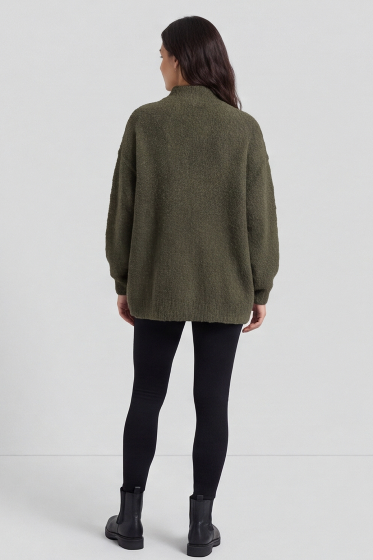 Melesina Boucle Jumper Khaki