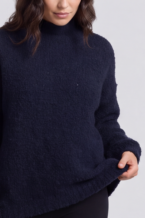 Melesina Boucle Jumper Navy - Image 3
