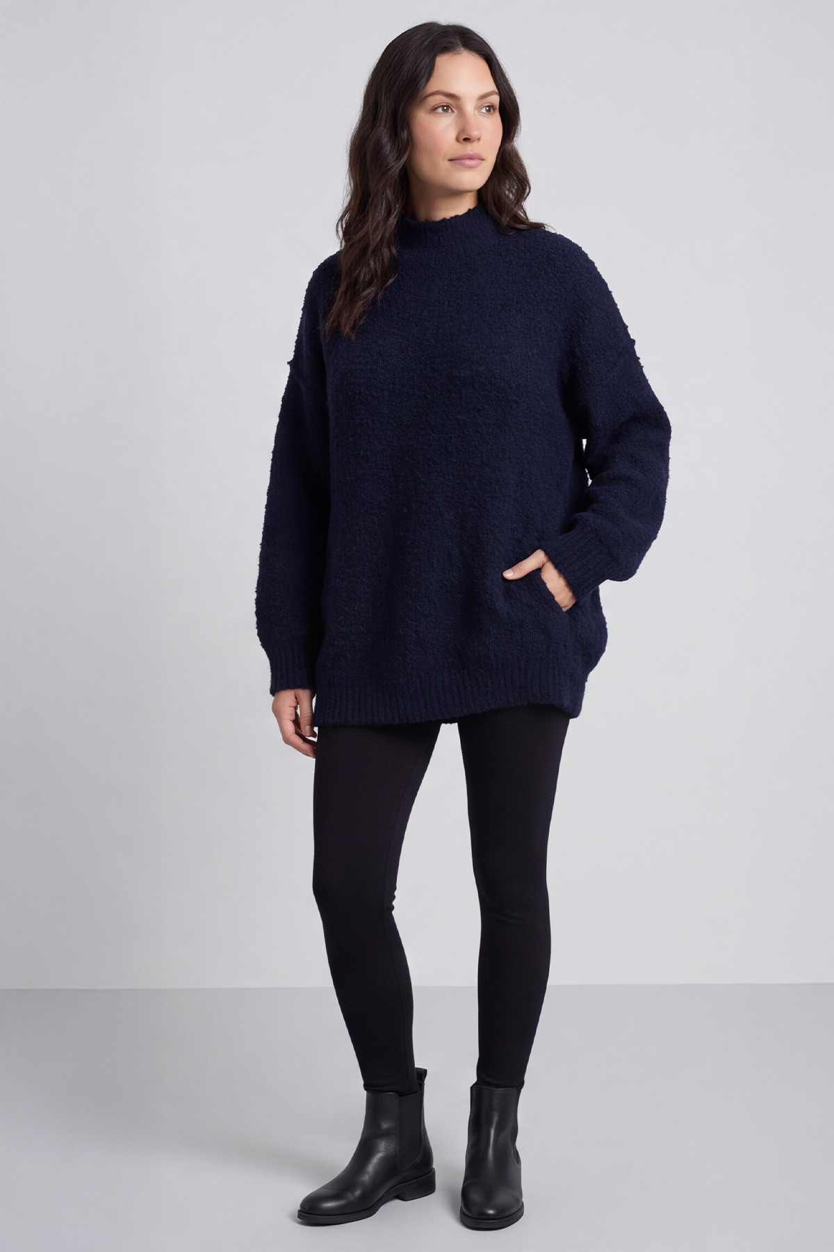 Melesina Boucle Jumper Navy