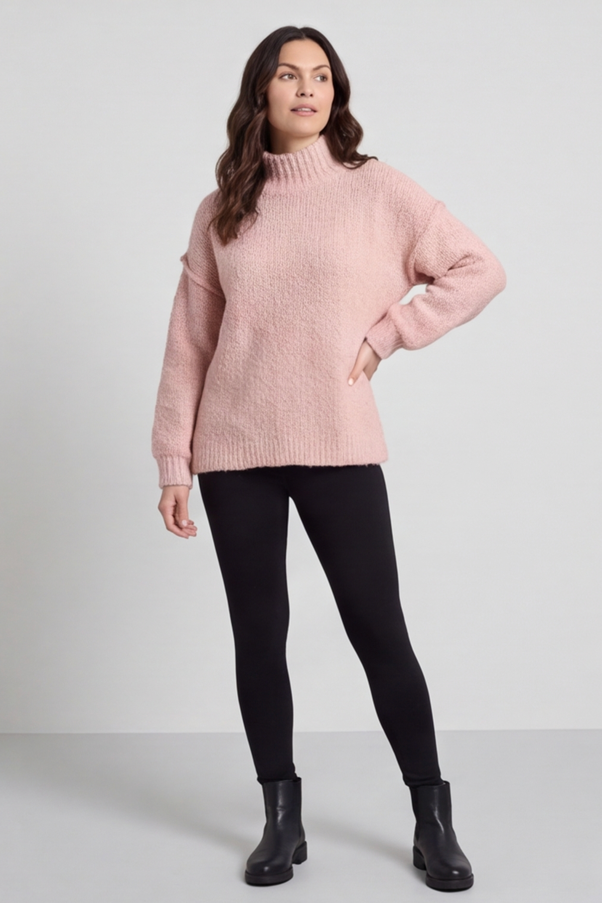 Melesina Boucle Jumper Pink