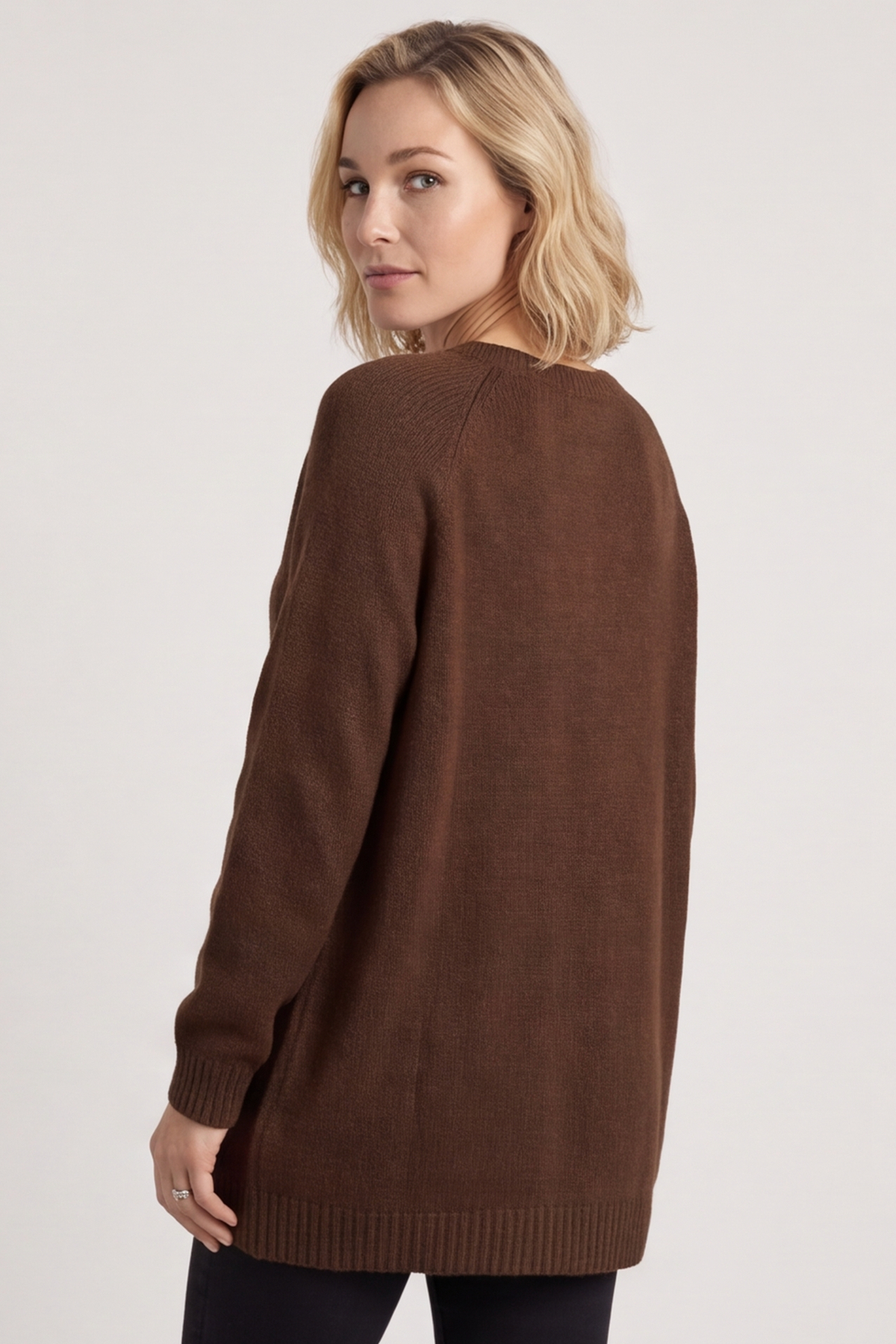 Melinda Bow Knitted Jumper Cocoa