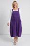 Meredith Needlecord Pinafore Dark Purple