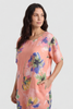 Milana Print Linen Dress Orange