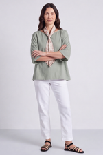 Lyra Khaki Scarf Top Khaki - Lyra Khaki Scarf Top
