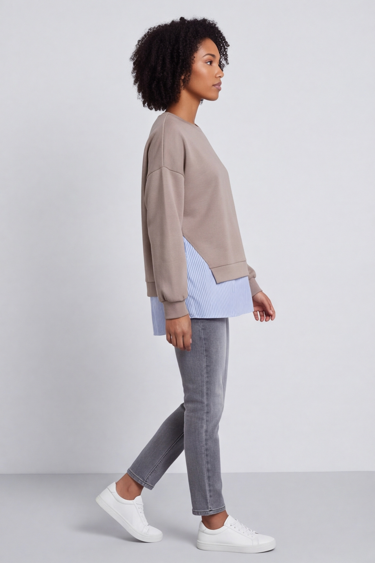 Gail Layer Detail Top Mocha