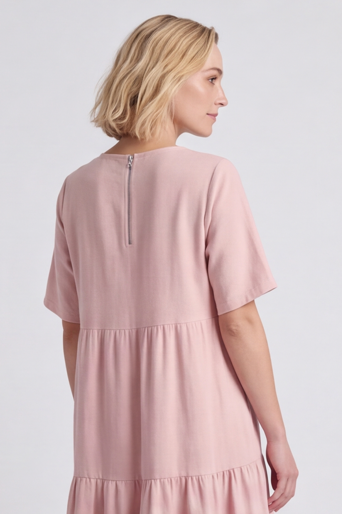 Monaco Zip Pink Maxi Dress