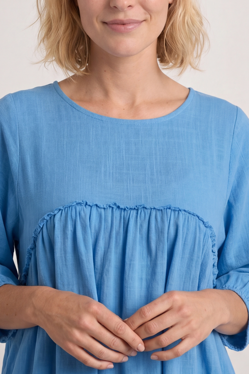 Morianna Cotton Dress Kingfisher - Image 4