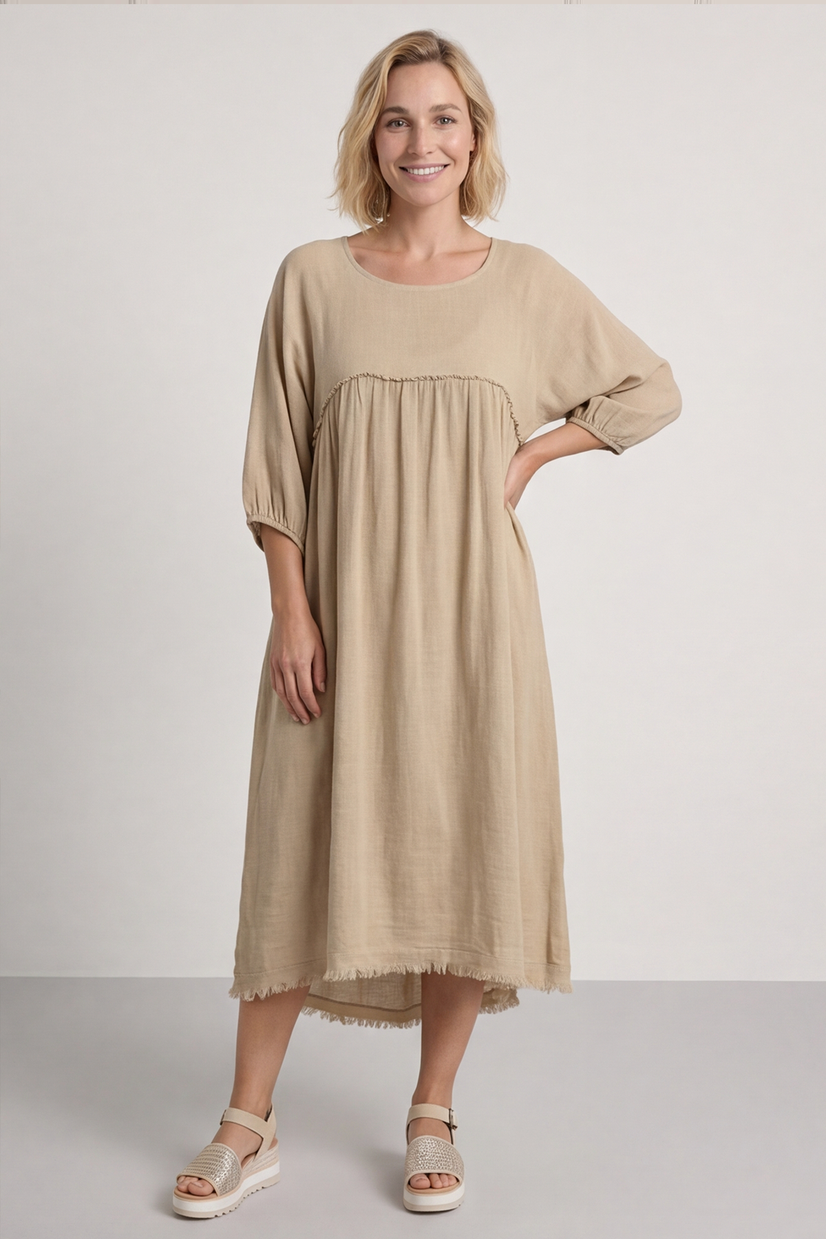 Morianna Cotton Dress Camel