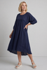 Morianna Cotton Dress Navy