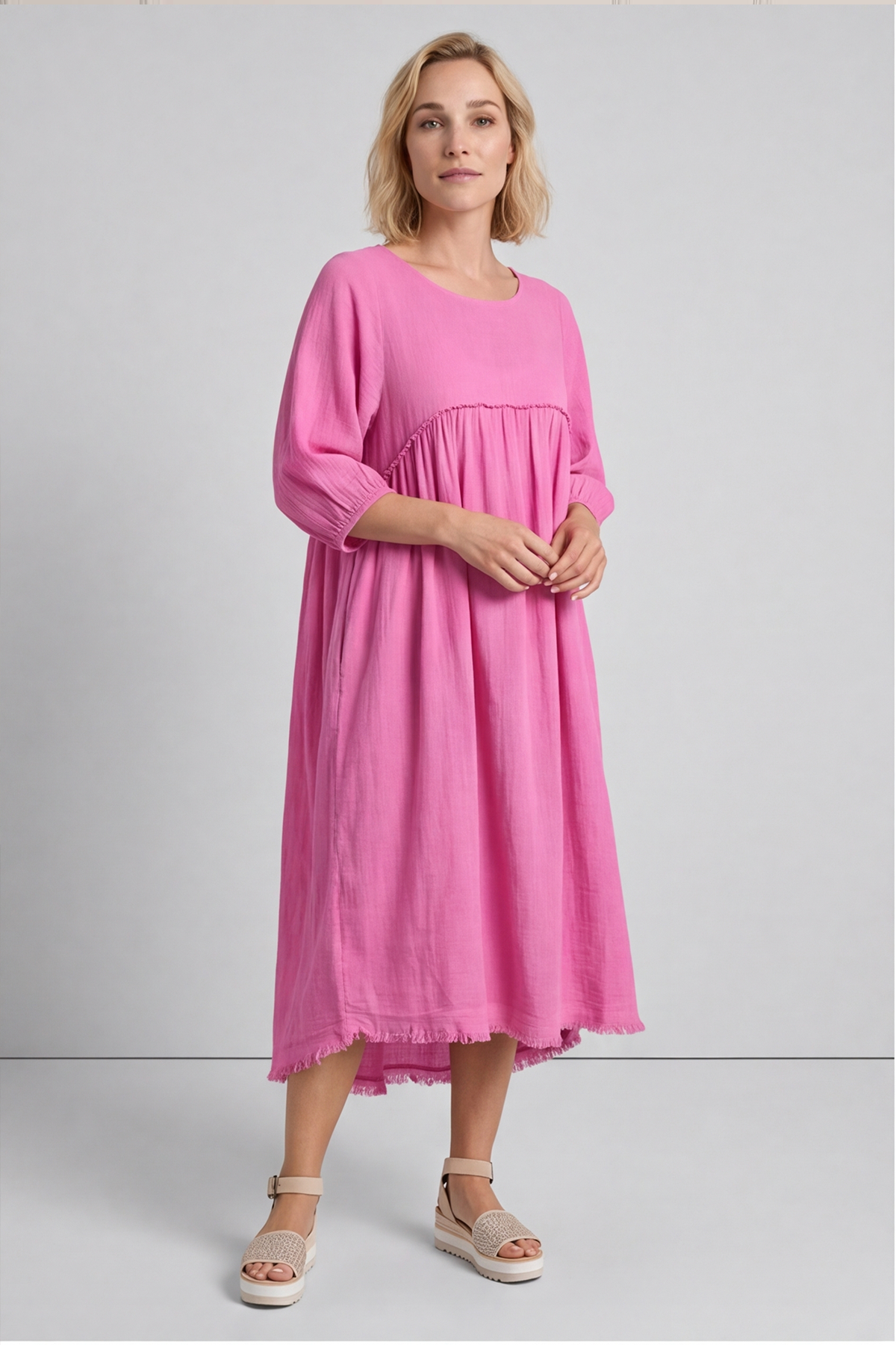 Morianna Cotton Dress Pink