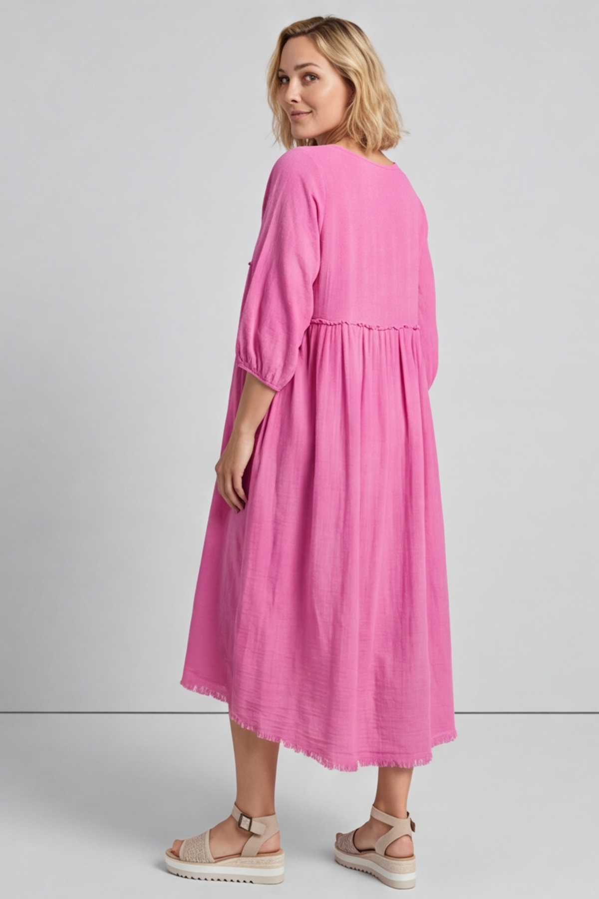 Morianna Cotton Dress Pink