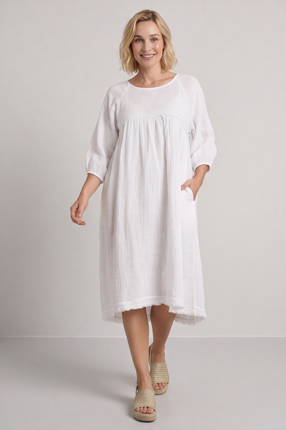 Morianna Cotton Dress White