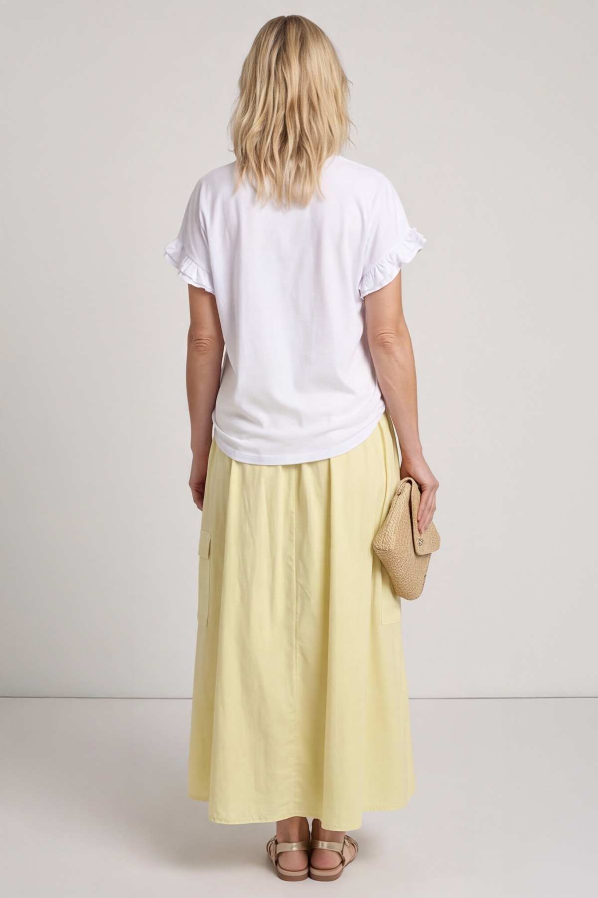 Myrna Cotton Skirt Yellow