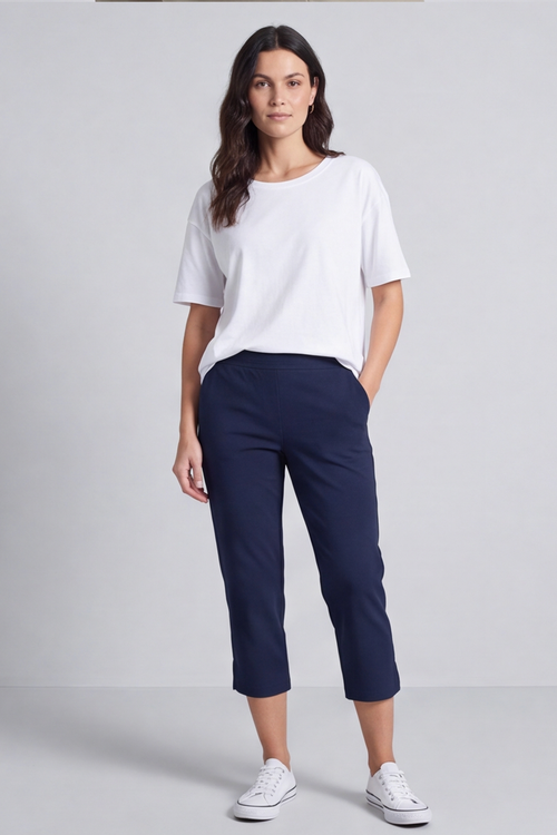 Stori Capri Trousers Navy - Image 7