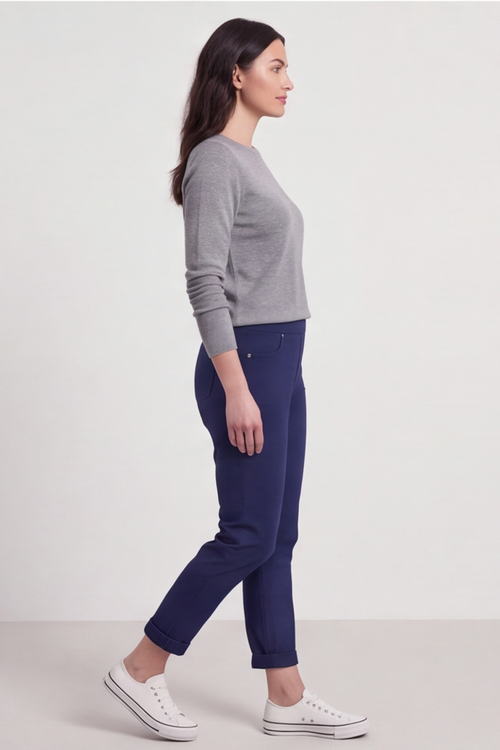 Lorinda Trousers Navy - Image 2