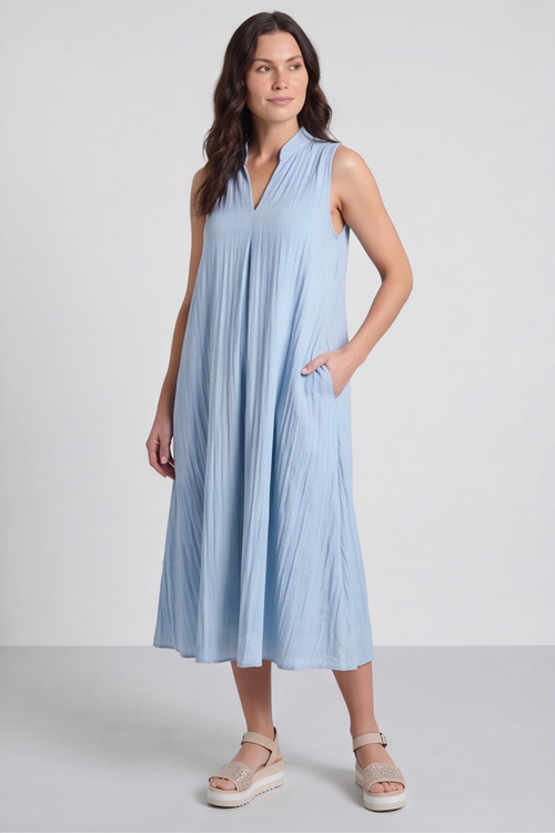 Nella Blue Pocket Dress - Image 3