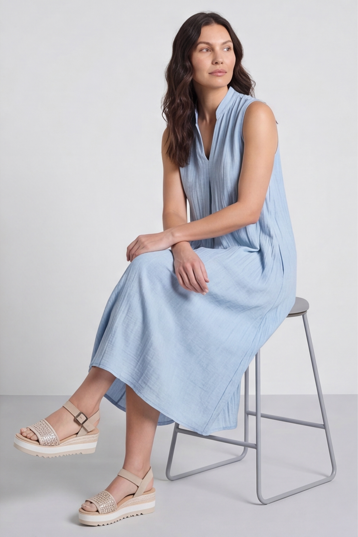 Nella Blue Pocket Dress
