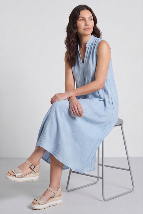Nella Blue Pocket Dress - Image 4