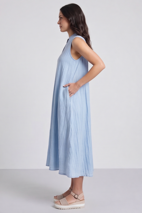 Nella Blue Pocket Dress - Image 5