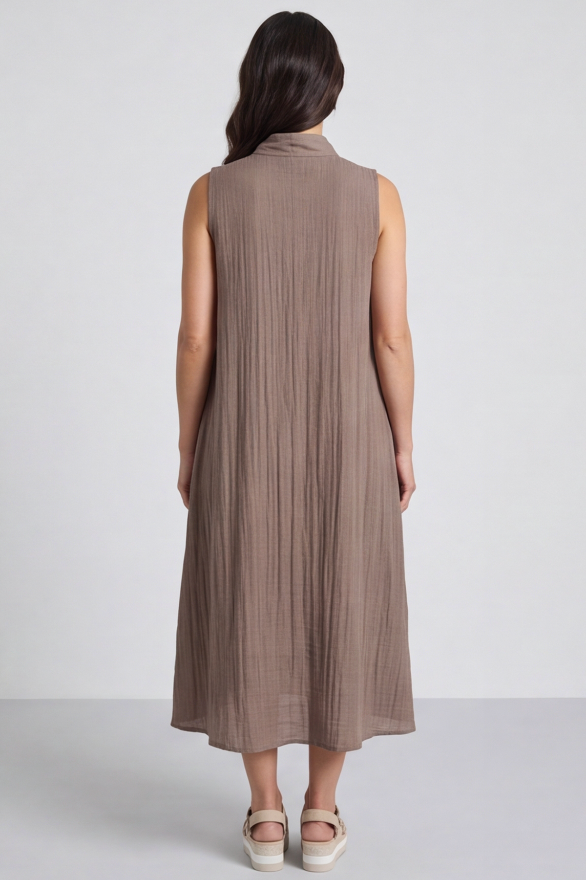 Nella Brown Pocket Dress