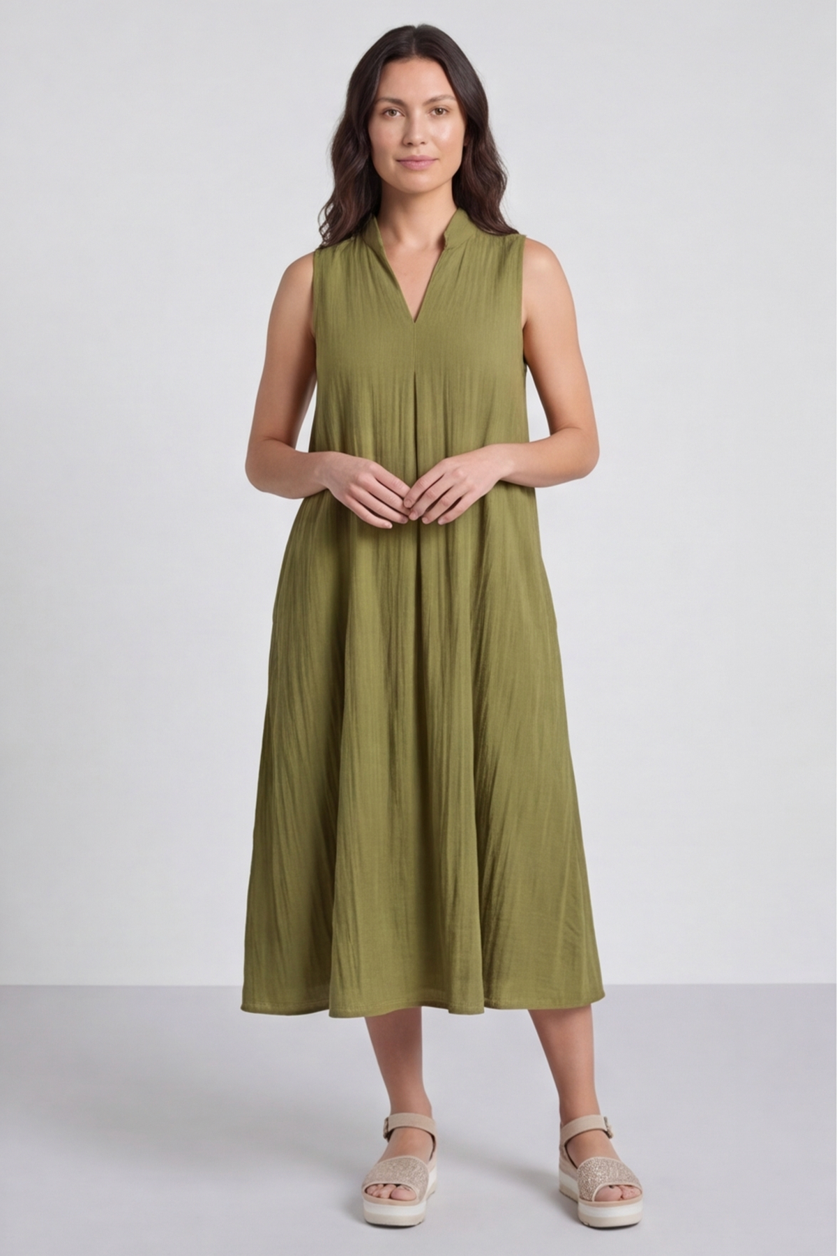 Nella Green Pocket Dress