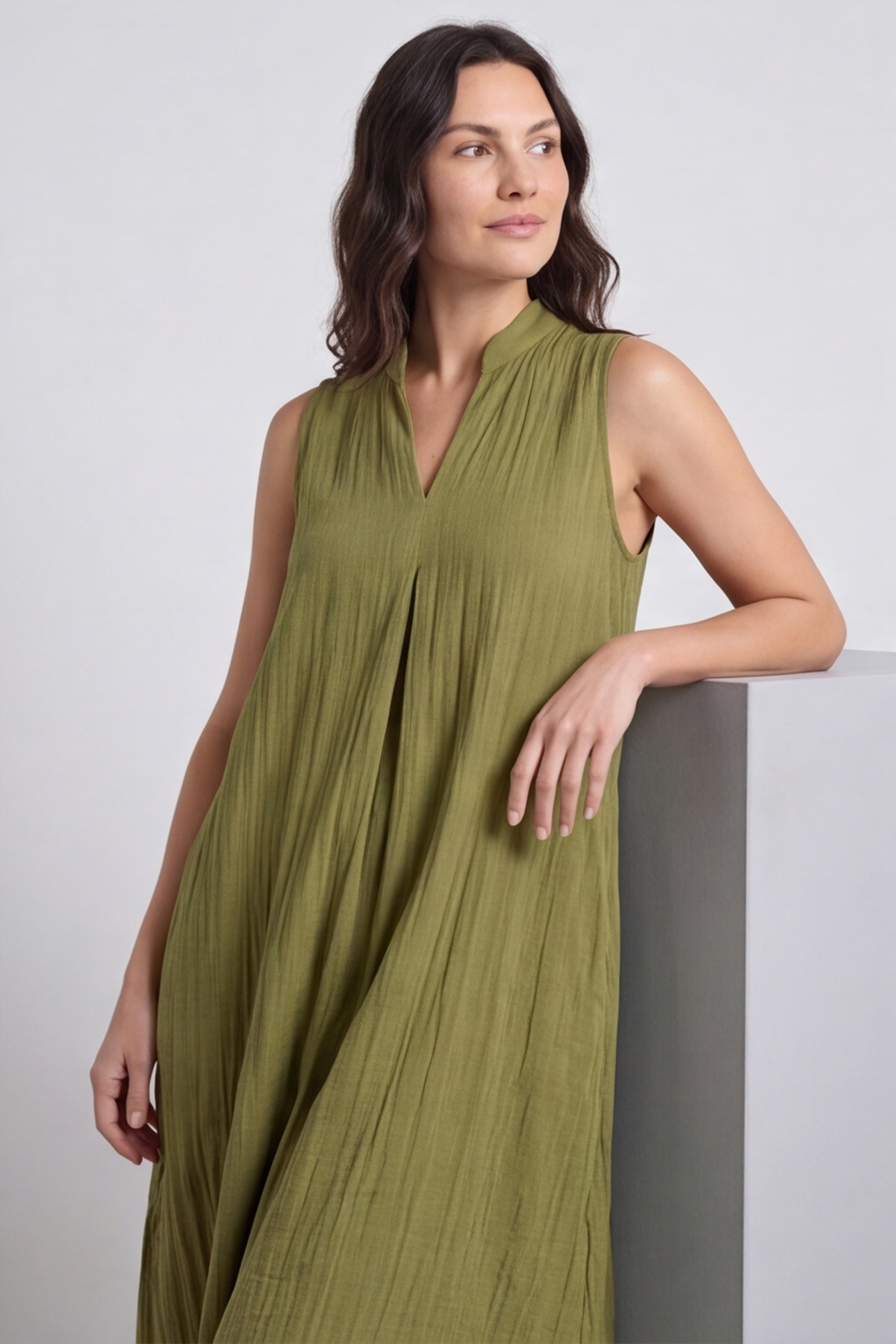 Nella Green Pocket Dress