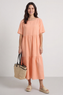 Nova Linen Dress Orange