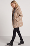 Olympia Embroidered Pattern Wool Jacket Camel